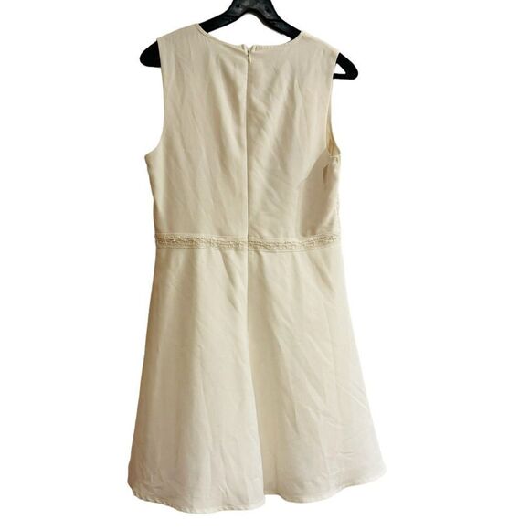 Lulus Florentia White Crochet Lace Skater Dress Size Large - Picture 4 of 7